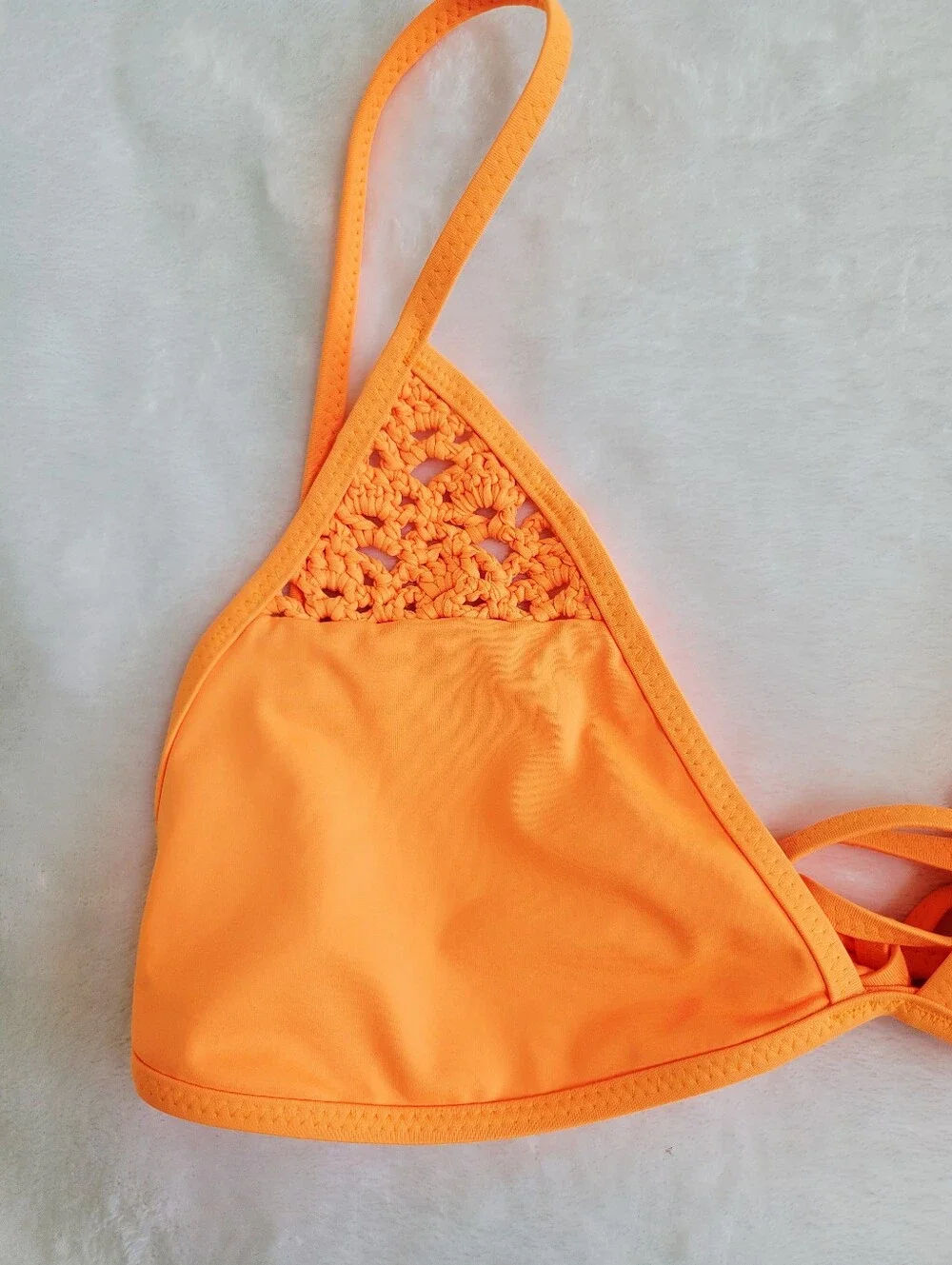 Frankies Bikinis Tanner Bikini Swim Top Size L Sunset Sun